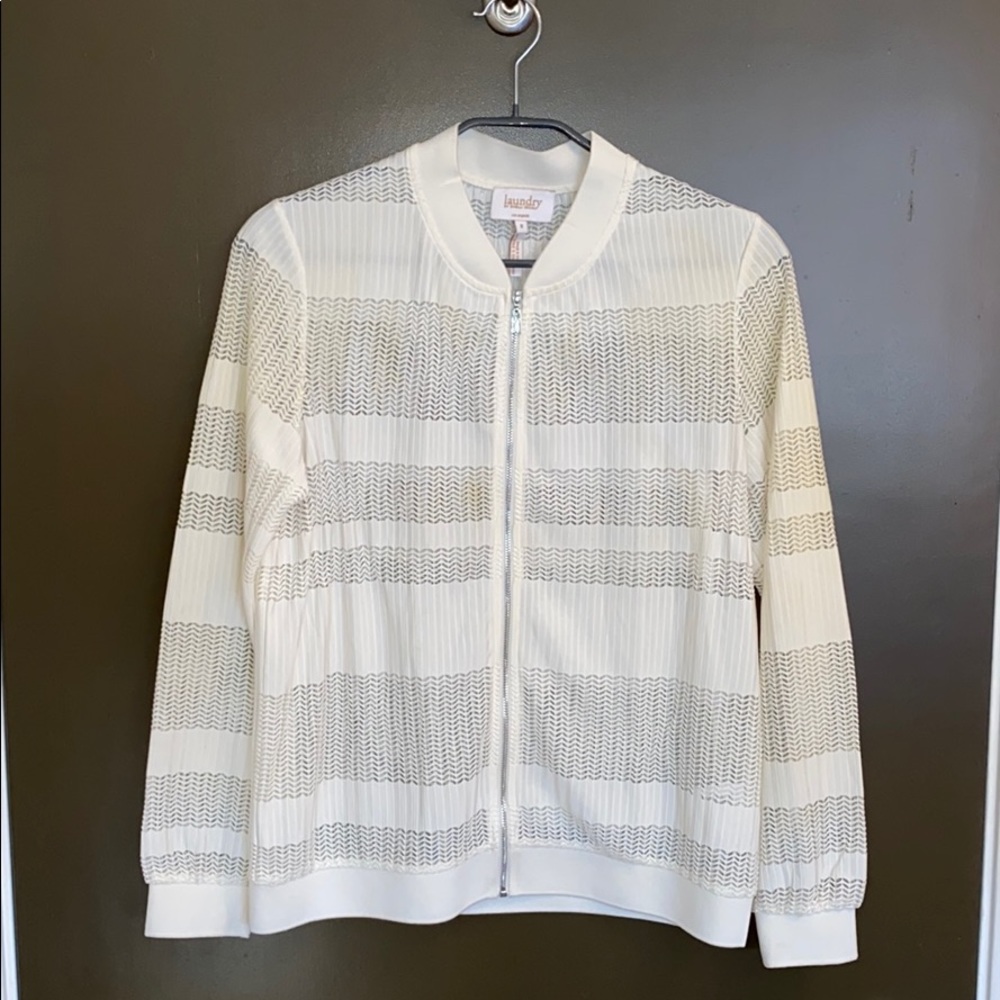 Laundry by Shelli Segal mesh jacket size 8 EUC
